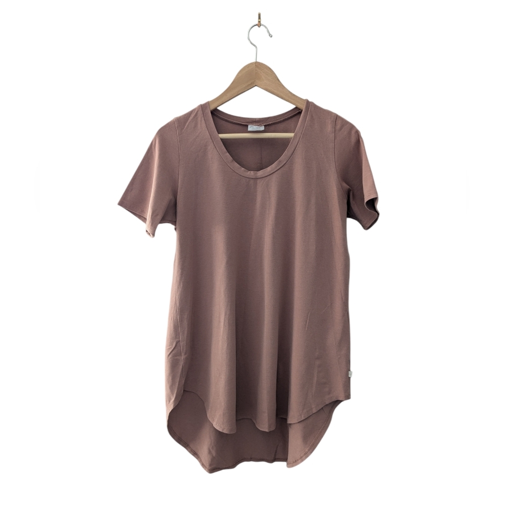 Women's Mauve Short Sleeve Top